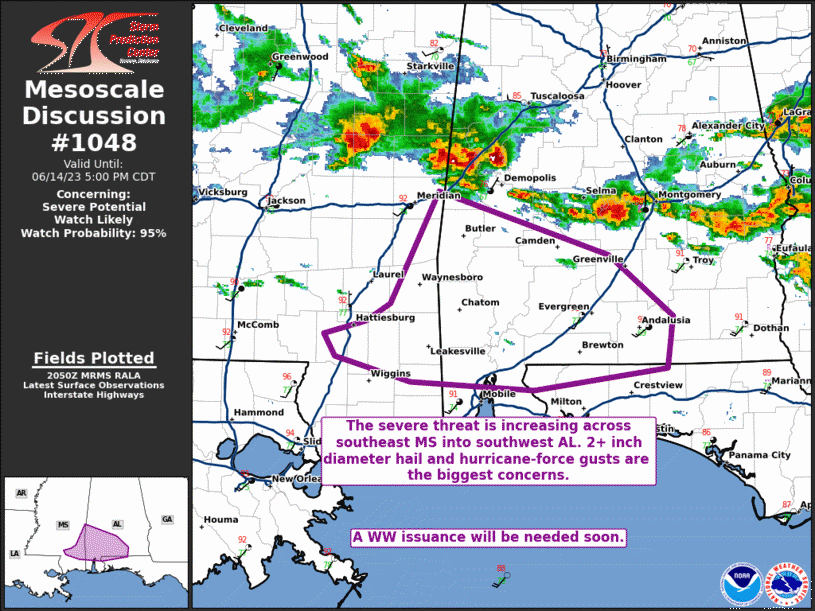 Mesoscale Discussion 1048