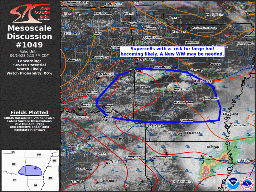 Mesoscale Discussion 1049