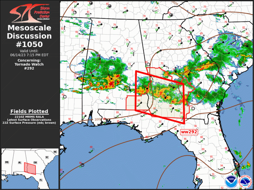 Mesoscale Discussion 1050