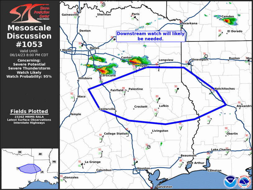 Mesoscale Discussion 1053
