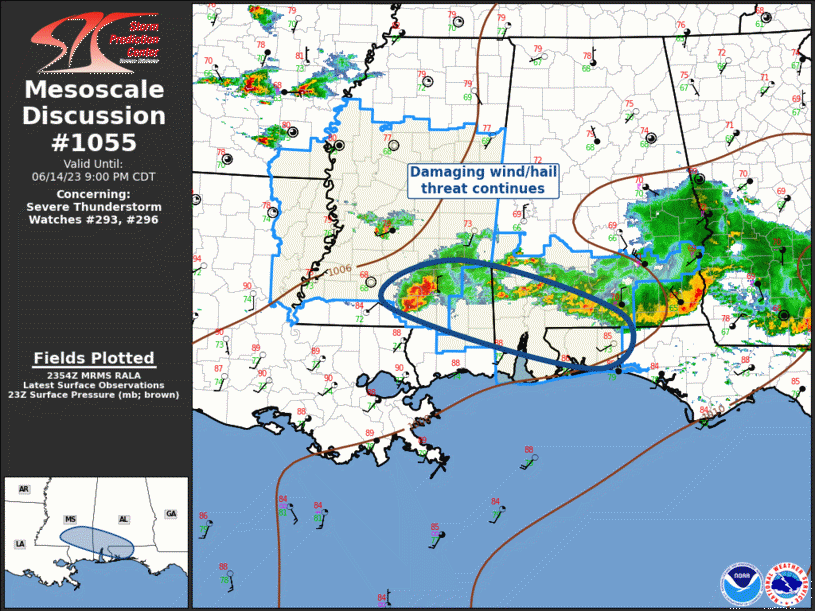 Mesoscale Discussion 1055