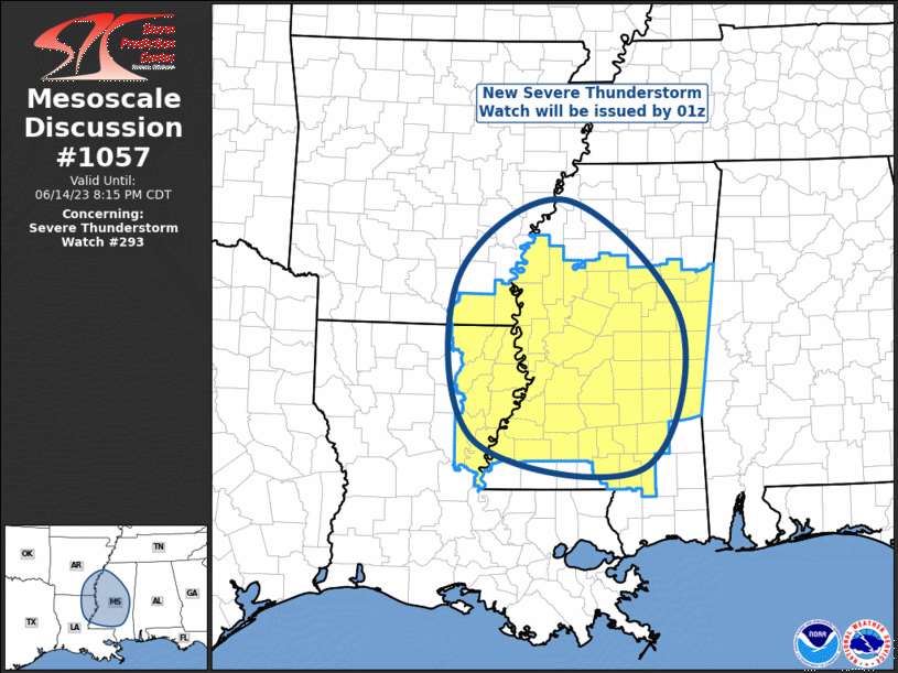 Mesoscale Discussion 1057