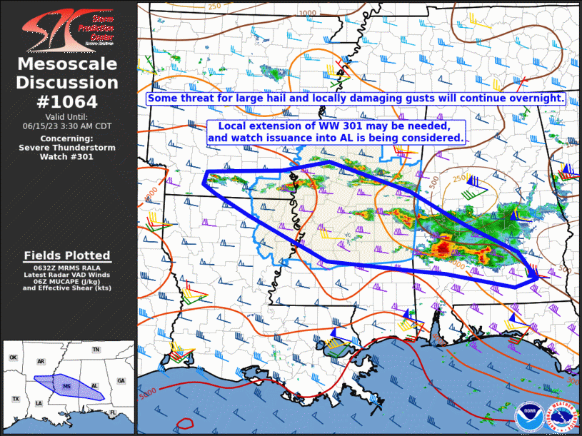 Mesoscale Discussion 1064