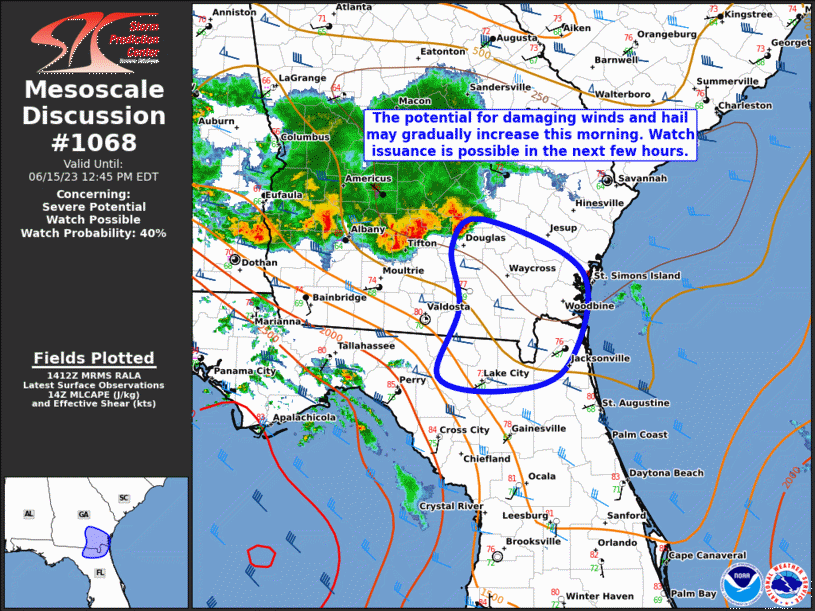 Mesoscale Discussion 1068