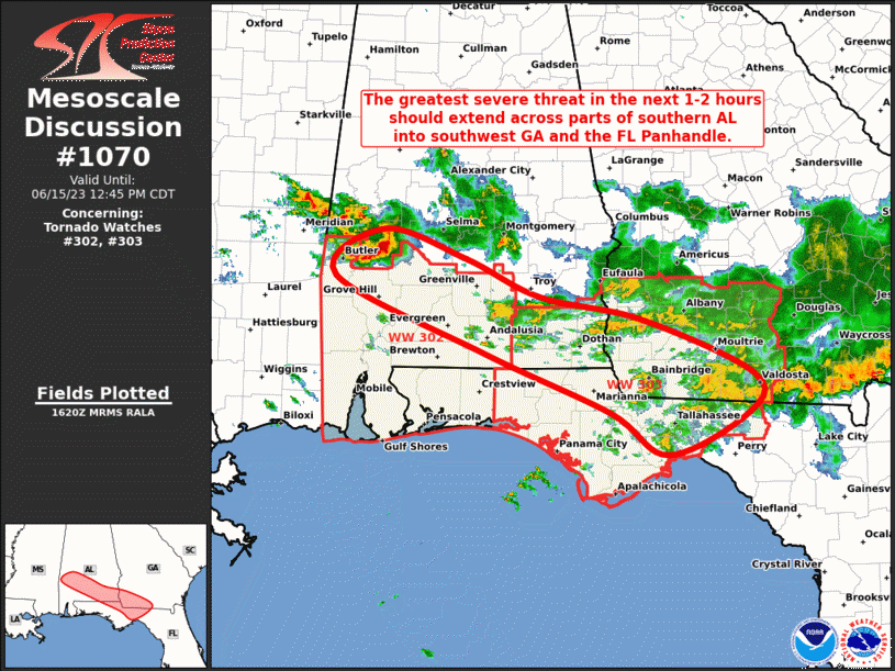Mesoscale Discussion 1070