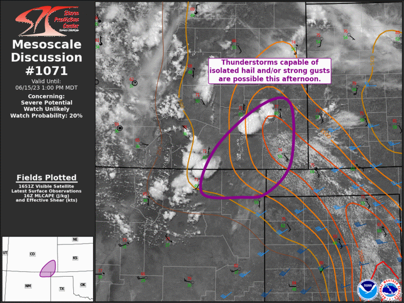 Mesoscale Discussion 1071