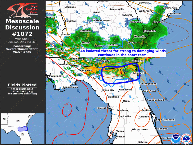 Mesoscale Discussion 1072