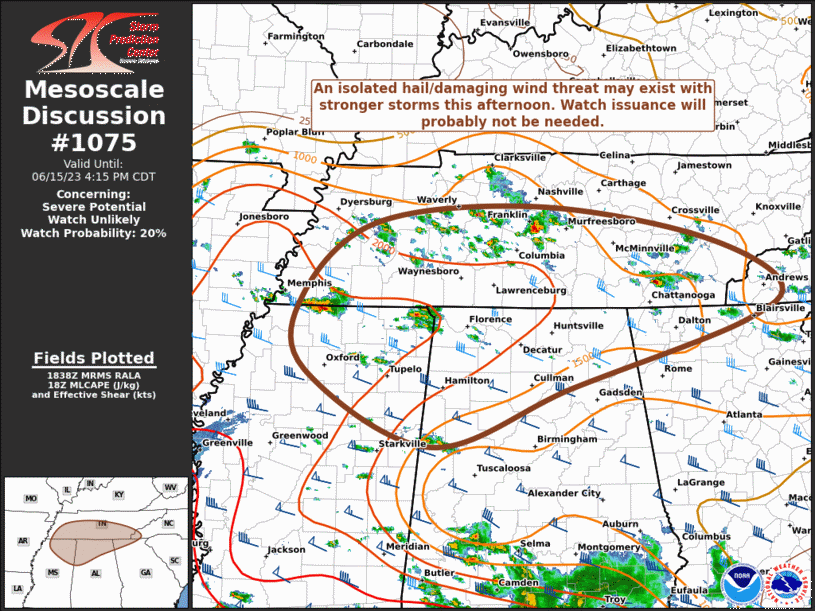 Mesoscale Discussion 1075