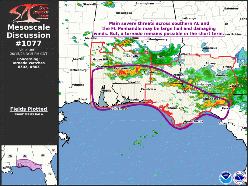Mesoscale Discussion 1077