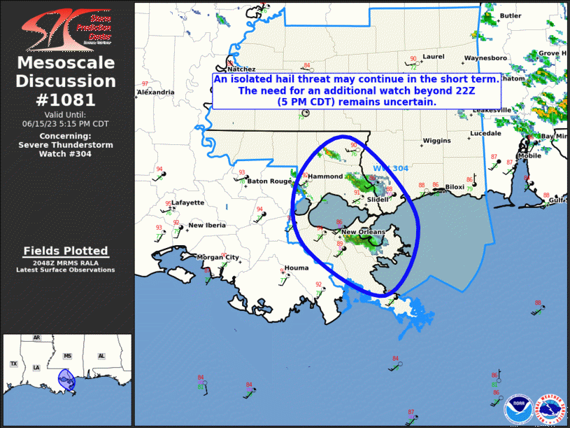 Mesoscale Discussion 1081