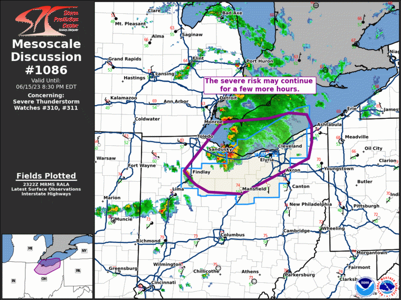 Mesoscale Discussion 1086