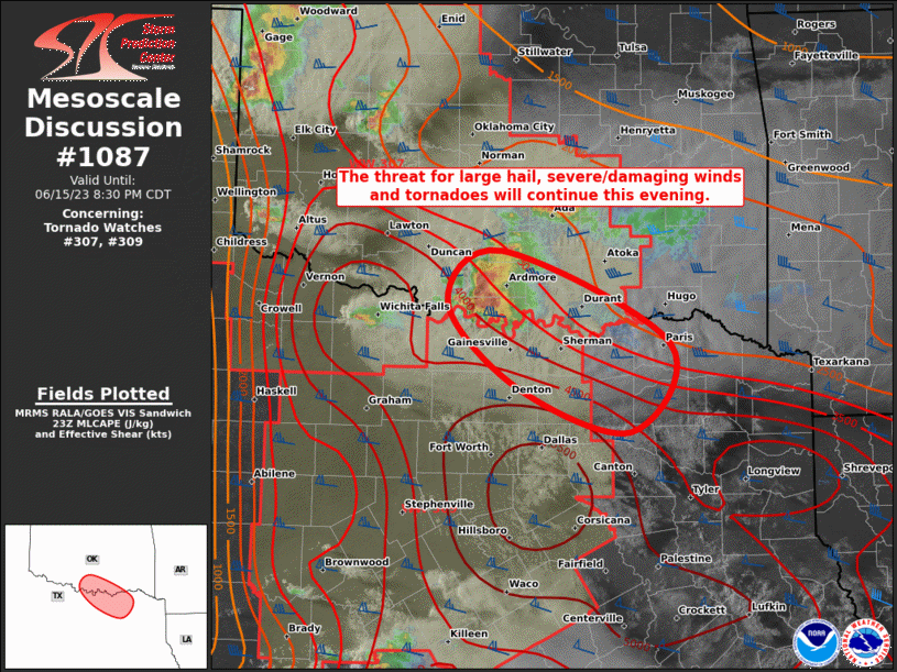 Mesoscale Discussion 1087