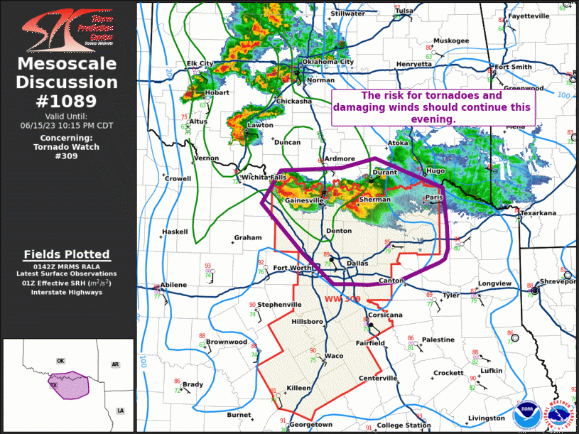 Mesoscale Discussion 1089