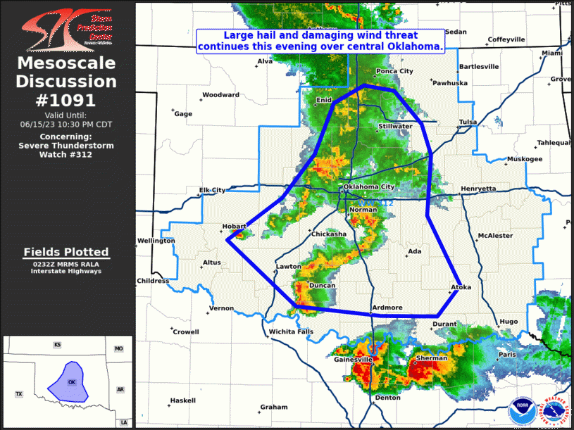 Mesoscale Discussion 1091