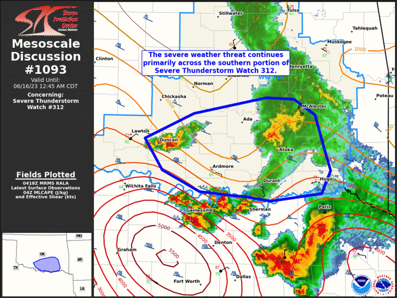 Mesoscale Discussion 1093