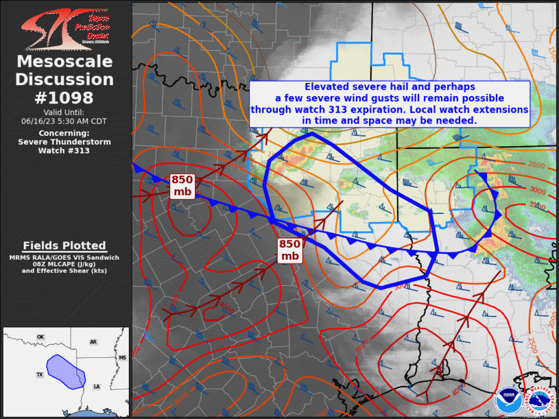 Mesoscale Discussion 1098