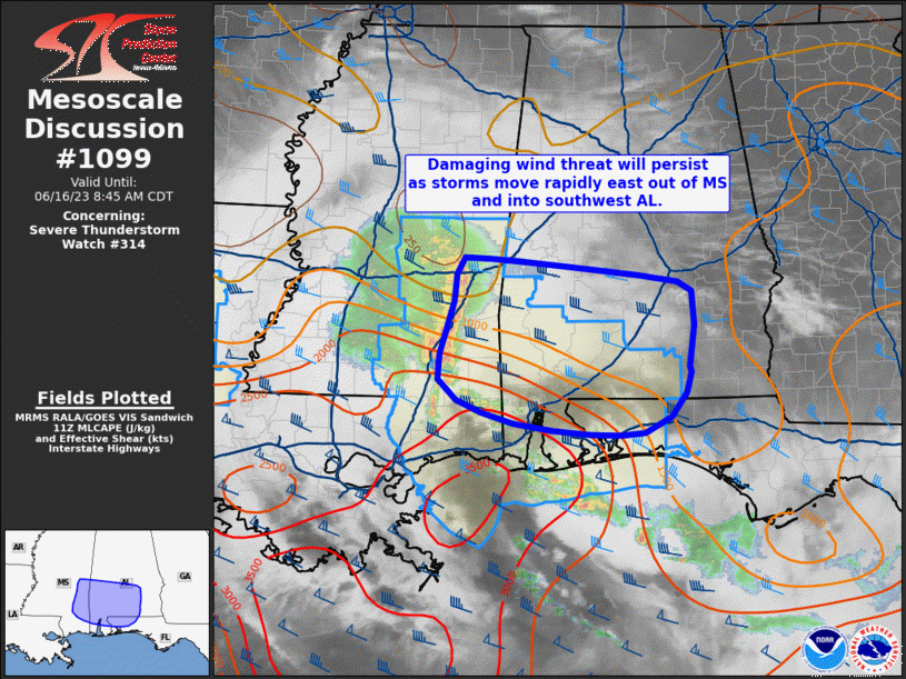 Mesoscale Discussion 1099