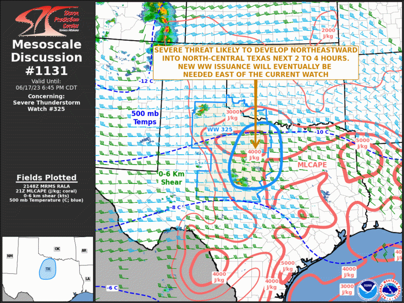Mesoscale Discussion 1131