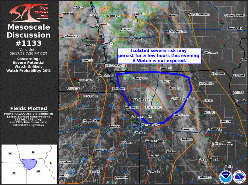 Mesoscale Discussion 1133