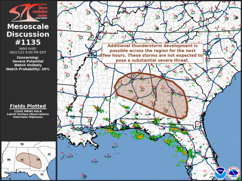 Mesoscale Discussion 1135