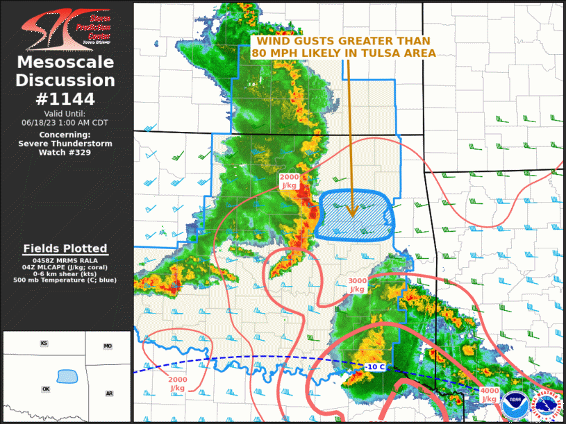 Mesoscale Discussion 1144