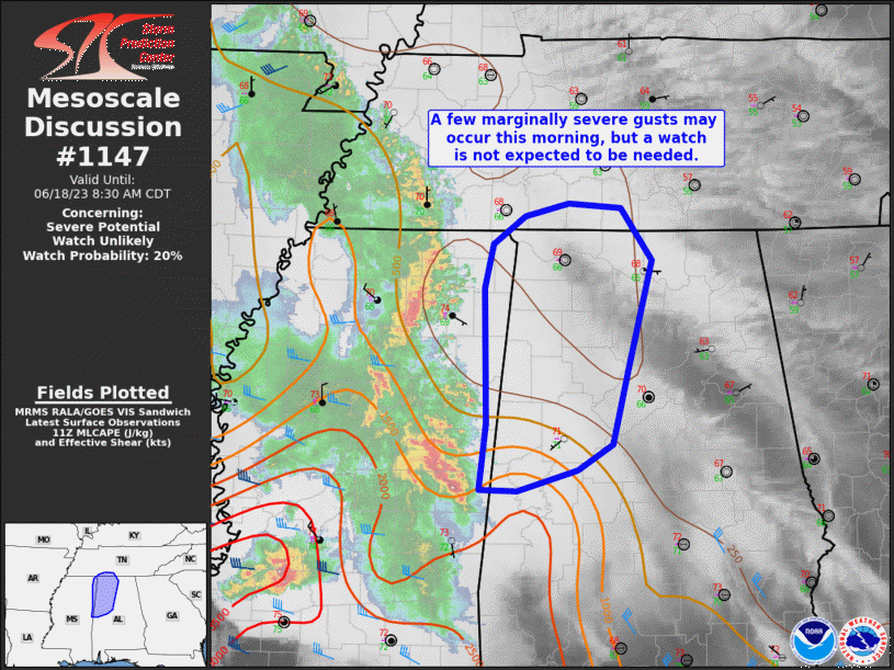 Mesoscale Discussion 1147
