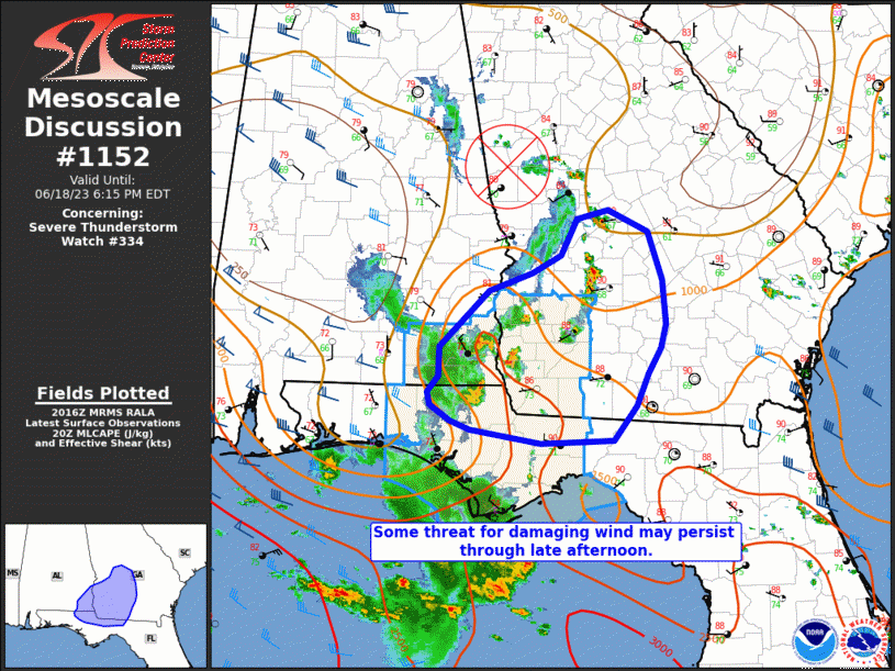 Mesoscale Discussion 1152