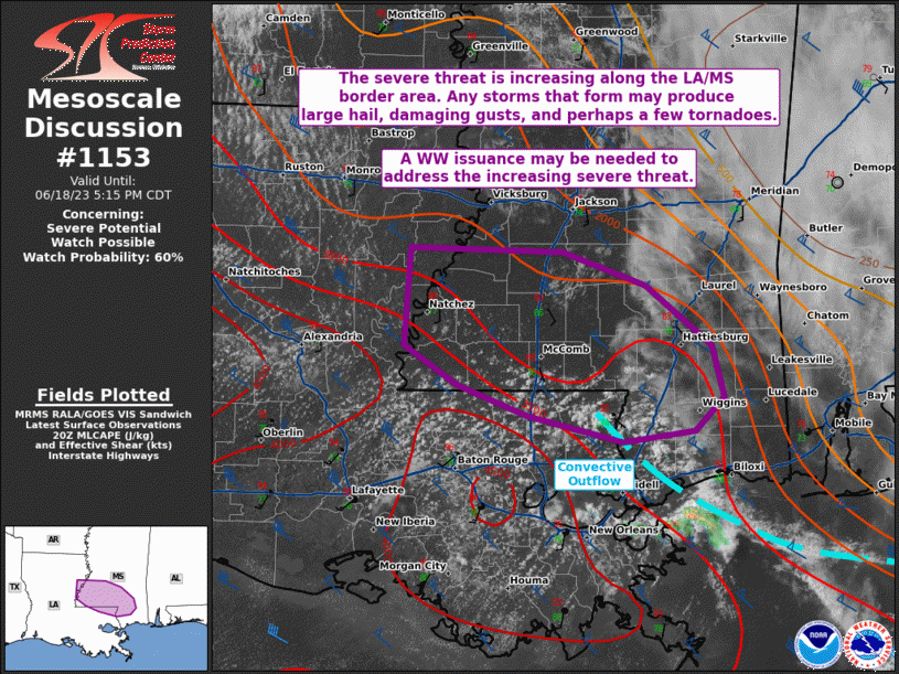 Mesoscale Discussion 1153