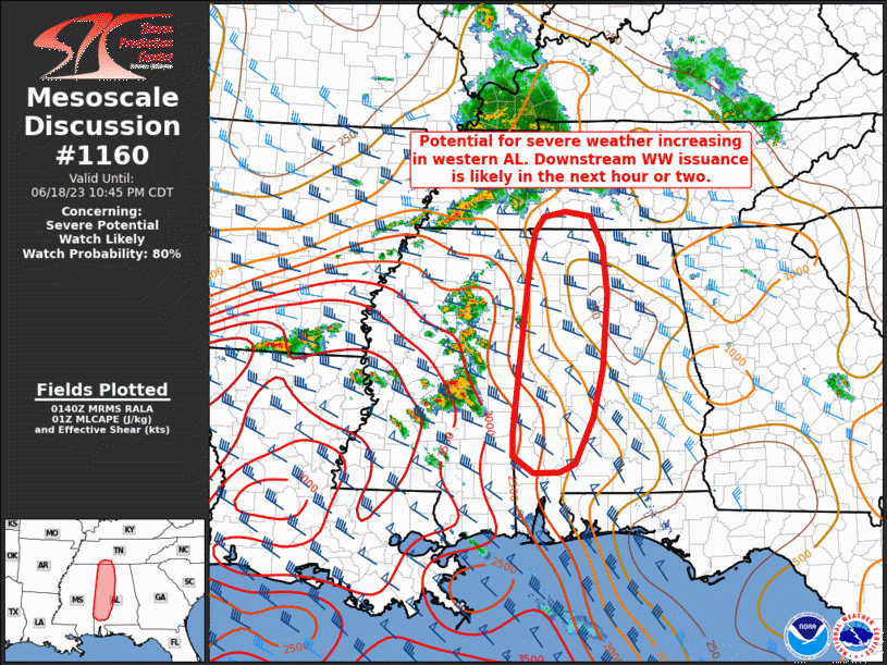 Mesoscale Discussion 1160
