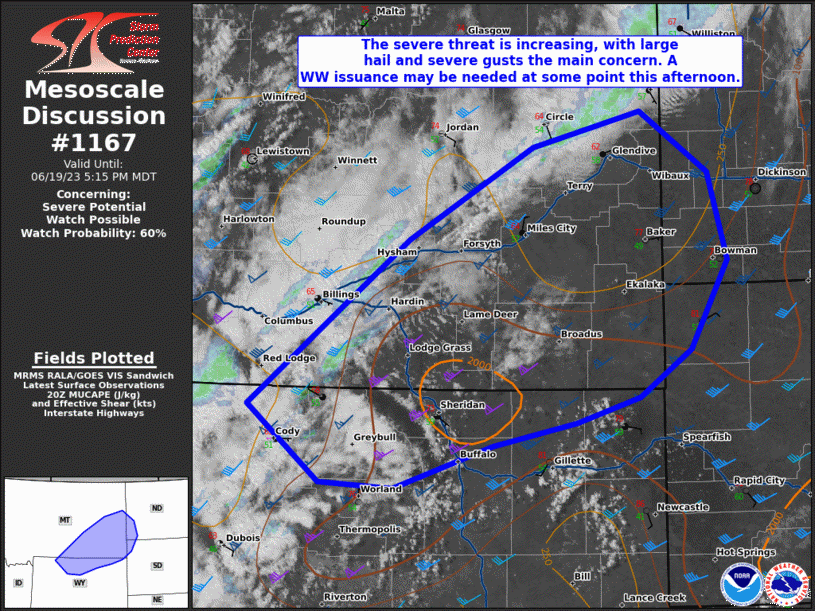 Mesoscale Discussion 1167