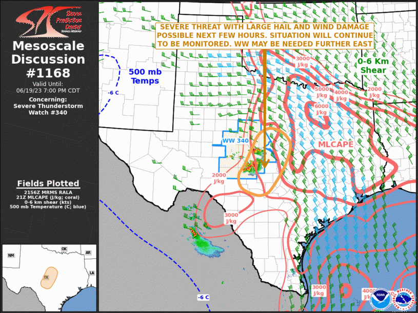 Mesoscale Discussion 1168