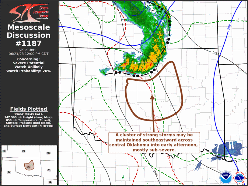 Mesoscale Discussion 1187