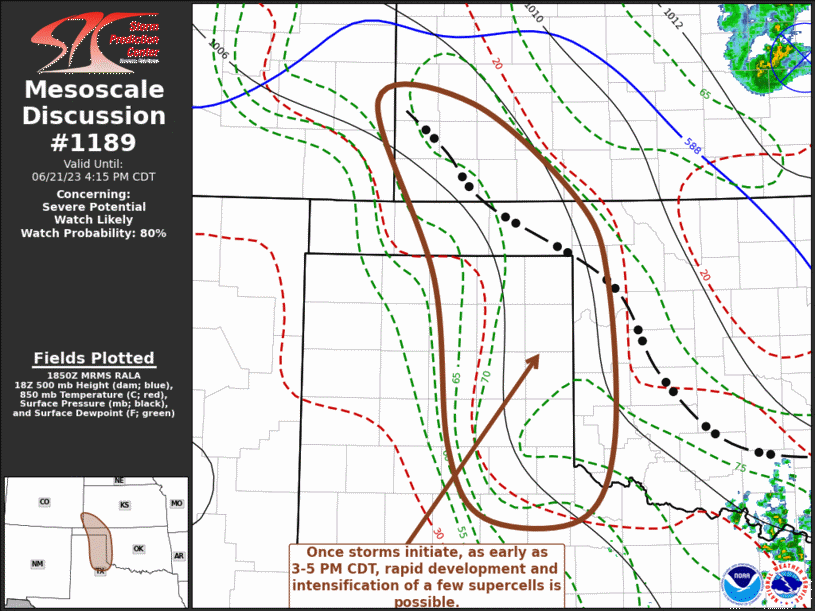 Mesoscale Discussion 1189