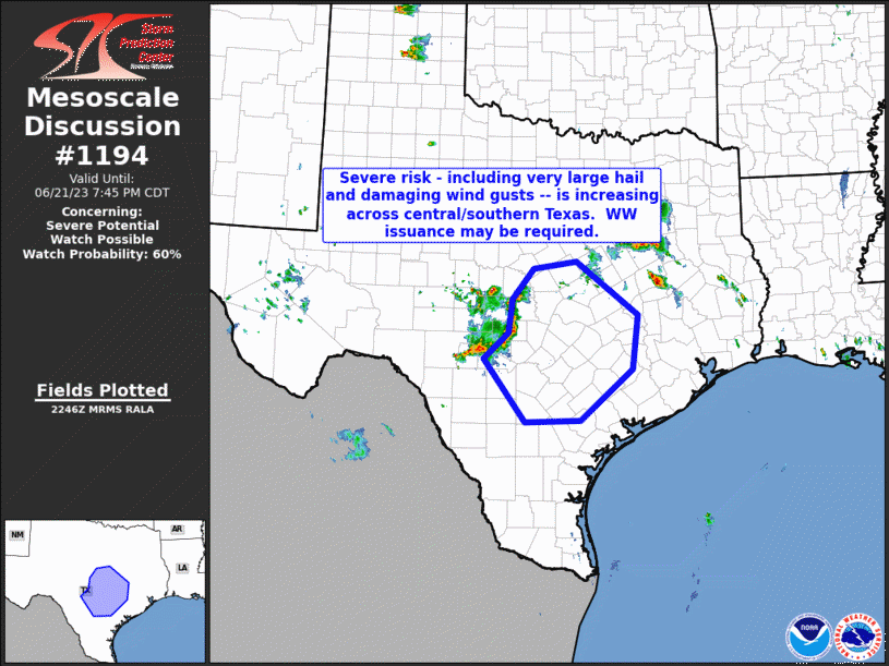 Mesoscale Discussion 1194