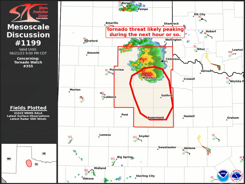 Mesoscale Discussion 1199