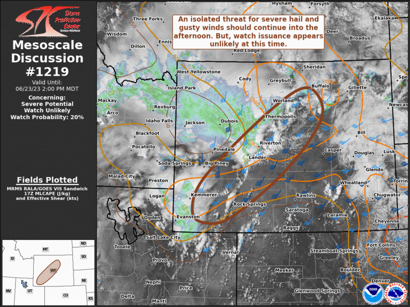 Mesoscale Discussion 1219