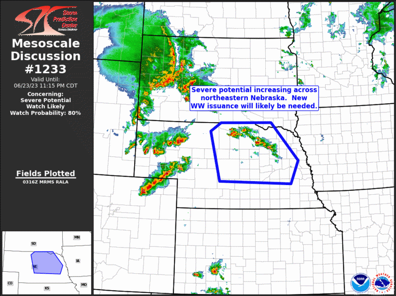 Mesoscale Discussion 1233
