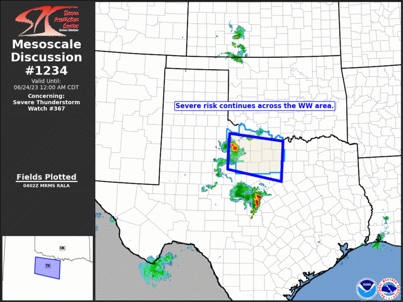 Mesoscale Discussion 1234