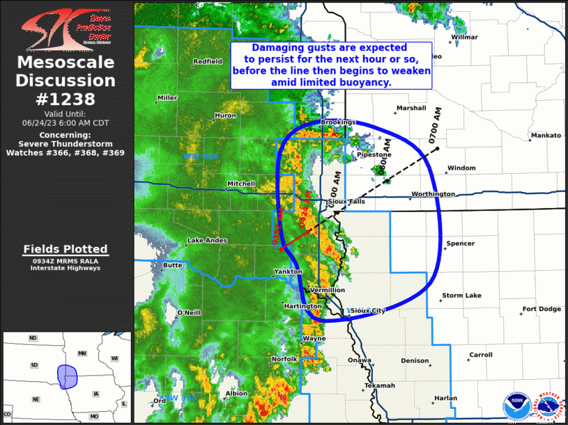 Mesoscale Discussion 1238