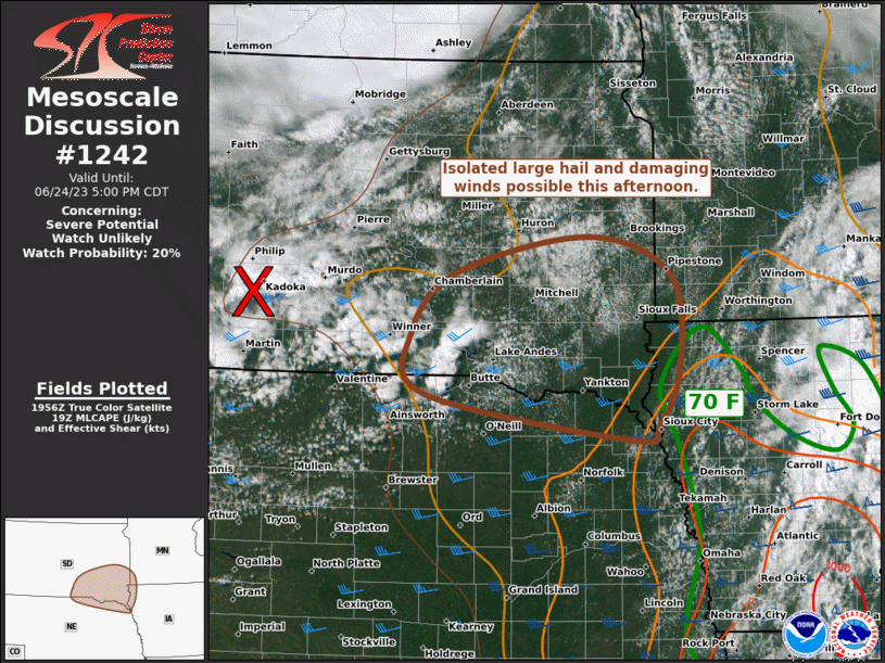 Mesoscale Discussion 1242