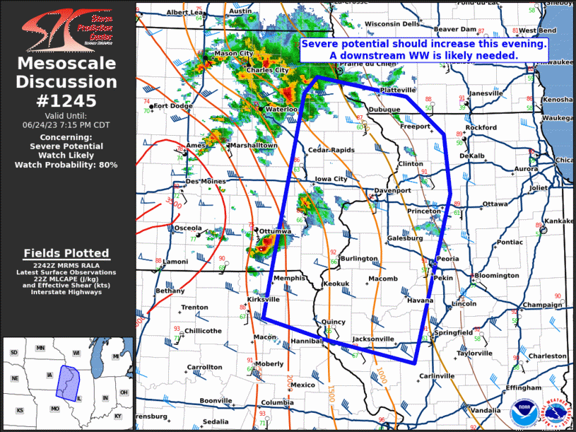 Mesoscale Discussion 1245