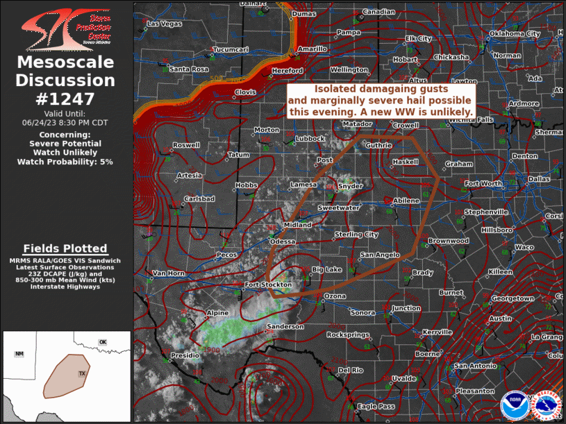Mesoscale Discussion 1247