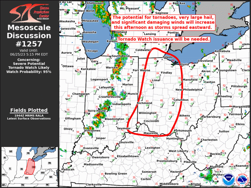 Mesoscale Discussion 1257