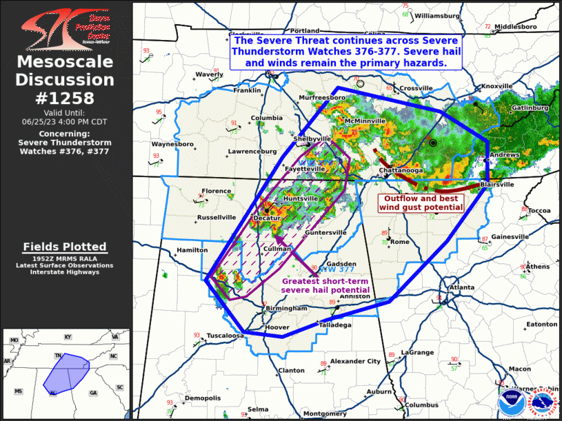 Mesoscale Discussion 1258