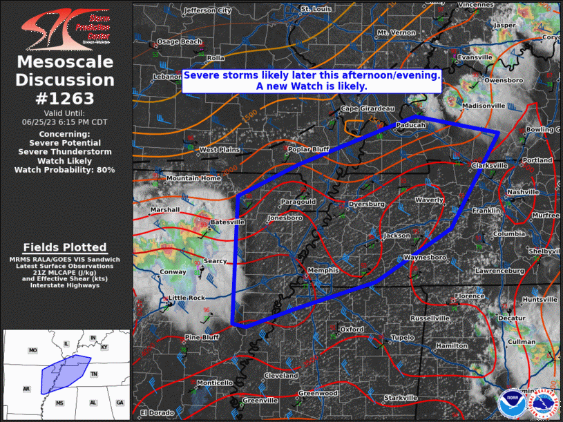 Mesoscale Discussion 1263