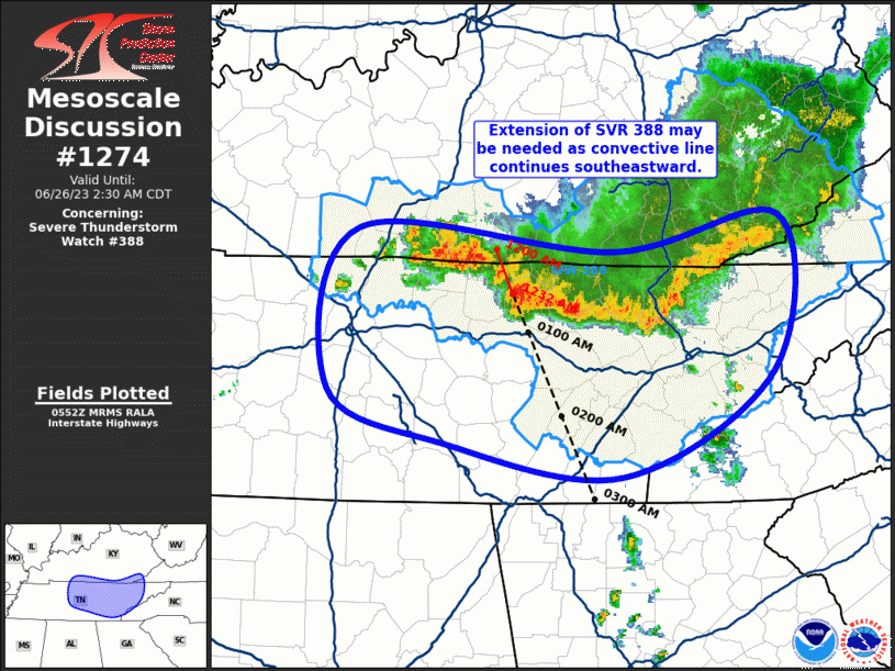 Mesoscale Discussion 1274