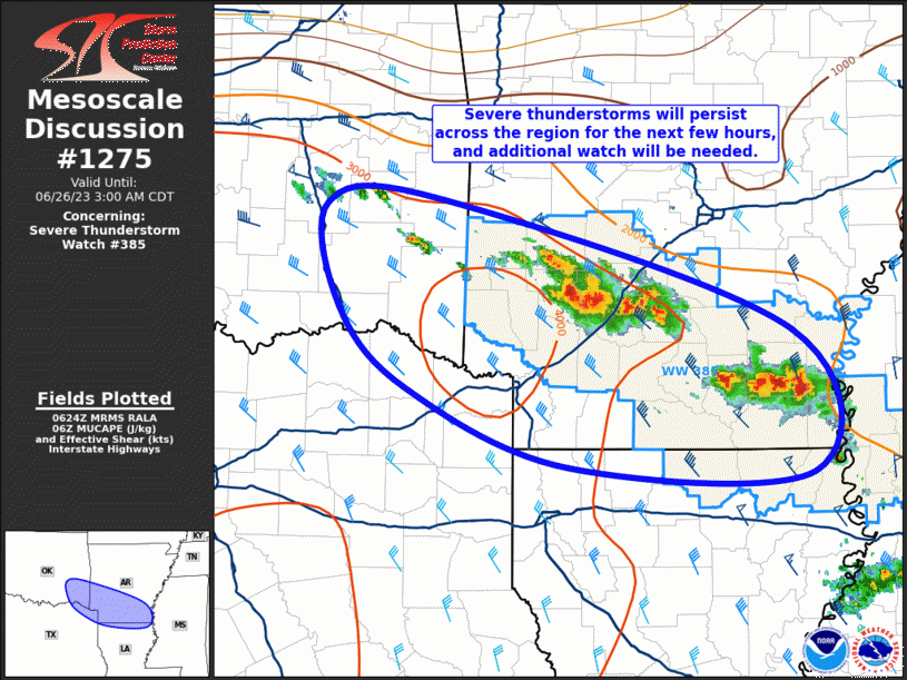 Mesoscale Discussion 1275