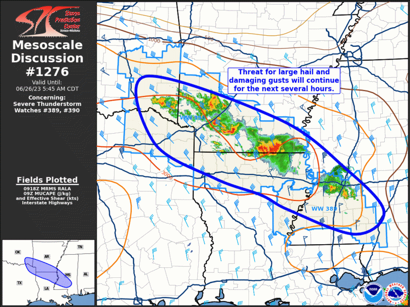 Mesoscale Discussion 1276