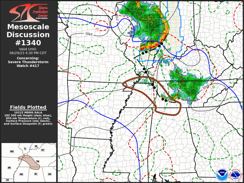 Mesoscale Discussion 1340