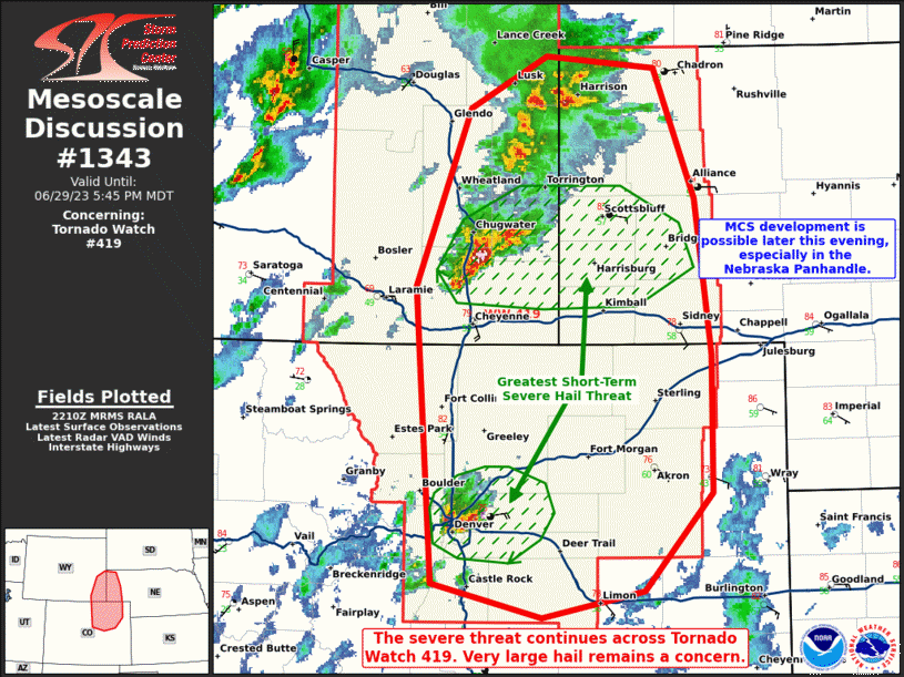 Mesoscale Discussion 1343